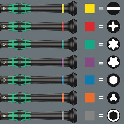 WERA Cacciavite meccanico elettronico di precisione 2035 2,5 mm Lunghezza lama 80 mm ( 4300001758 )