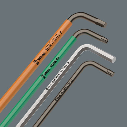 WERA Set di chiavi esagonali a L 950 PKL Supporto in plastica da 9 pezzi ( 4000825492 )
