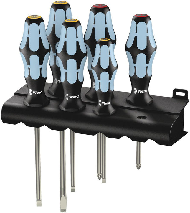 Set di cacciaviti in acciaio inossidabile WERA 334/6 6 pezzi con intaglio / PH ( 4000828280 )