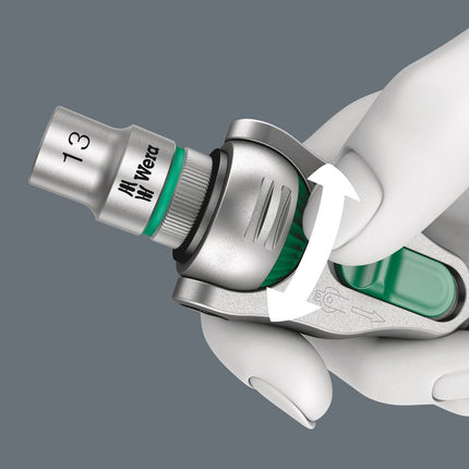 WERA Cricchetto girevole e reversibile Zyklop Velocità 1/2 ″ Numero di denti 72 ( 4000821598 )