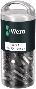 WERA confezione grande di punte 855/1 Z 1/4 ″ PZD 2 Lunghezza 25 mm ( 4000822268 )