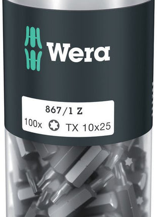 WERA confezione grande di punte 867/1 Z 1/4 ″ T 10 Lunghezza 25 mm ( 4000822272 )