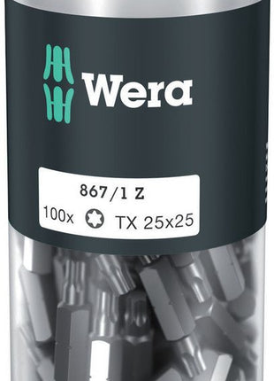 WERA confezione grande di punte 867/1 Z 1/4 ″ T 25 Lunghezza 25 mm ( 4000822273 )