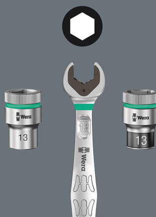 WERA Clé mixte à cliquet Joker ouv. de clé 13 mm L. 179 mm ( 4000821472 )
