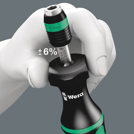 WERA Jeu de tournevis dynamométriques KK 60 Torque 17 pièces 1,2-3 Nm ( 4000828120 )
