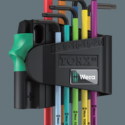 WERA Jeu de clés mâles coudées 967 SPKL 9 pièces T8 - T40 ( 4000825553 )