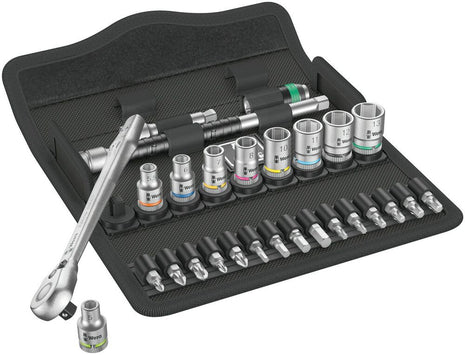 WERA socket spanner set 8100 SA 8 Zyklop 28-piece 1/4 ″ ( 4000821659 )