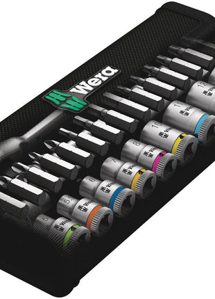 WERA Jeu de clés à douille 8100 SA 7 Zyklop 28 pièces 1/4 po. ( 4000821653 )