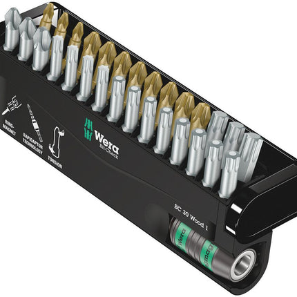 WERA Assortiment d'embouts Bit-Check 30 Wood 1 30 pièces ( 4000829033 )