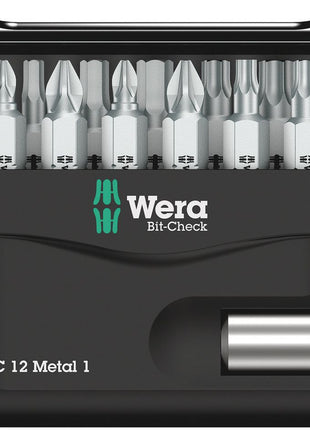WERA Bit-Check 12 Metal 1 12-piece bit set ( 4000829036 )