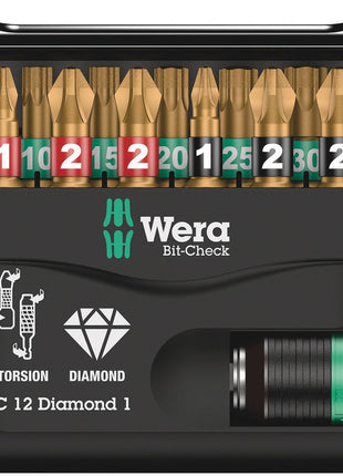 WERA Bit-Check Diamond 1 12-piece bit set ( 4000829037 )