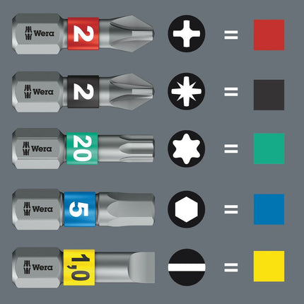 WERA Assortiment d'embouts Bit-Check Diamond 1 12 pièces ( 4000829037 )