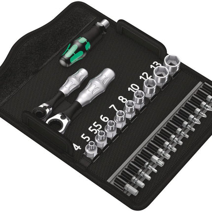 Set di chiavi a bussola WERA KK Zyklop Mini 2 27 pezzi 1/4 ″ ( 4000829906 )