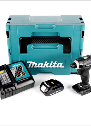 Makita DTD 146 RA1J B Akku Schlagschrauber 18 V 160 Nm 1/4" Schwarz + 1x Akku 2,0 Ah + Ladegerät + Makpac - Toolbrothers