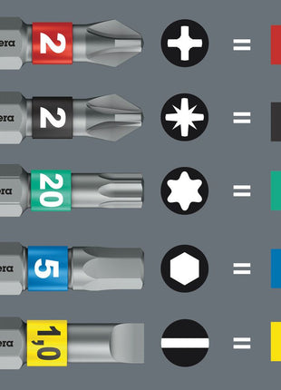 WERA Porte-embouts à chargeur KK 20 Tool Finder 1 8 pièces ( 4000829736 )