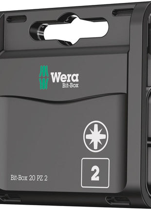 WERA confezione grande di punte 1/4 ″ PZD 2 Lunghezza 25 mm ( 4000829007 )