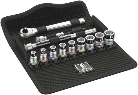 WERA socket spanner set 8100 SA 12 HF Zyklop 13-piece 1/4 ″ ( 4000821783 )