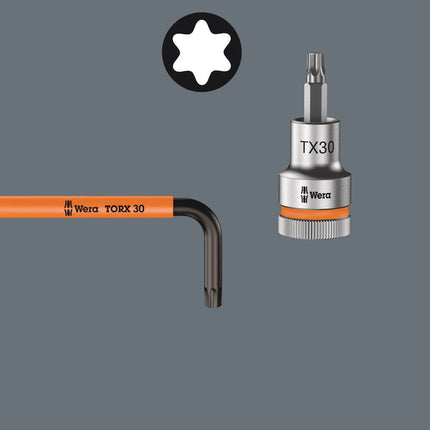 WERA Winkelschraubendrehersatz 967/9 TX XL 9-teilig T8 - T40 ( 4000825589 )