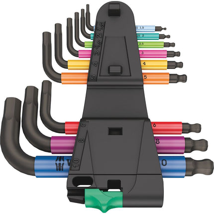 WERA Jeu de clés mâles coudées 950/9 support en plastique 9 pièces ( 4000825555 )