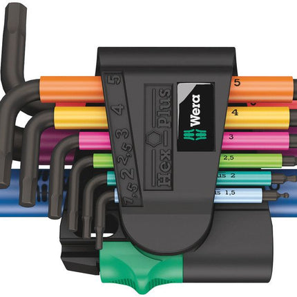 WERA Jeu de clés mâles coudées 950/9 support en plastique 9 pièces ( 4000825555 )