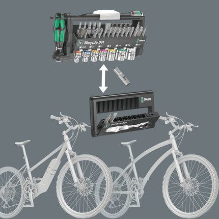 WERA Assortiment de clés à douille/d’embouts Bicycle Set 3 39 pièces ( 4000829862 )