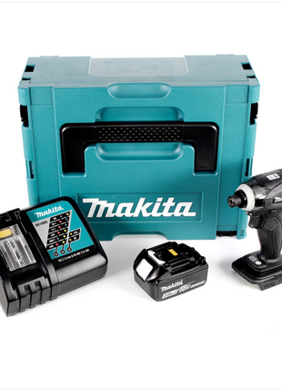 Makita DTD 146 B RF1J 18 V Li-ion Akku Schlagschrauber in Schwarz im Makpac mit 1x 3,0 Ah Akku und Ladegerät - Toolbrothers