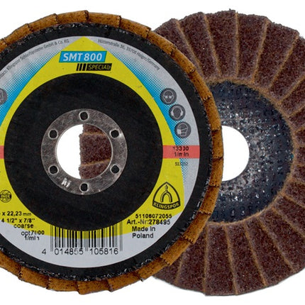 Disco lamellare KLINGSPOR SMT 800 Ø 115 mm granulometria grossa 12° curva ( 8000352161 )