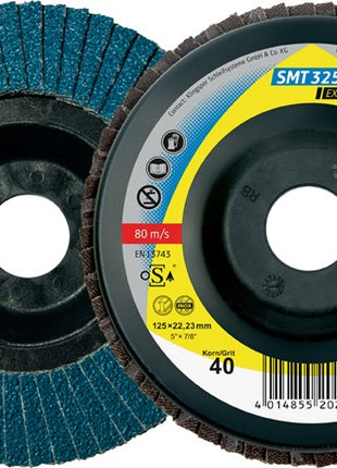 KLINGSPOR flap disc SMT 325 Extra Ø 125 mm grain size 40 straight ( 4000842816 )