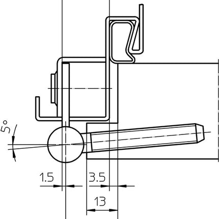 SIMONSWERK Einbohrband steigend V 8550 steigend vernickelt ( 3000255744 )