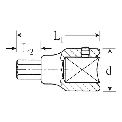 STAHLWILLE Presa 59 3/4 ″ esagonale ( 4000826471 )