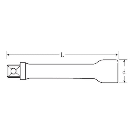 STAHLWILLE Prolunga 509 1/2 ″ Lunghezza 125 mm ( 4000826423 )