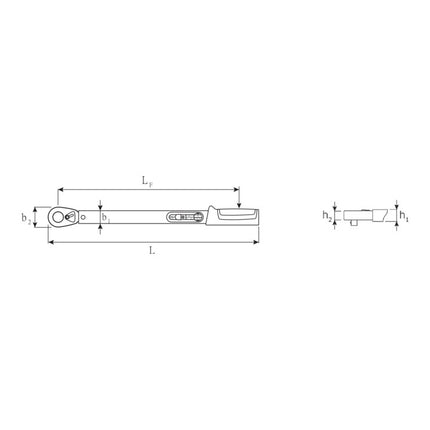 STAHLWILLE Clé dynamométrique 721/20 Quick 1/2 ″ 40 - 200 Nm ( 4000826604 )
