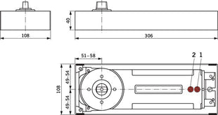 DORMAKABA BTS 84 floor spring EN 3 ( 3000207090 )