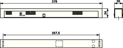 DORMAKABA Centrale de détection de fumée RMZ Contur Design argent ( 3325032071 )