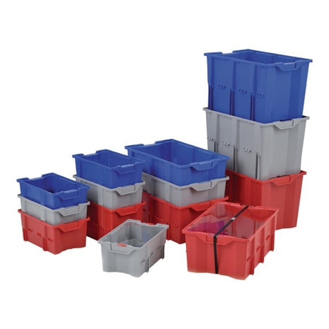 LA-KA-PE Swivel stacking container PP red ( 9000446190 )