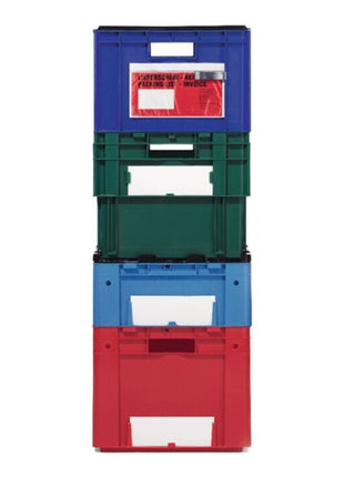 LA-KA-PE Swivel stacking container PP red ( 9000446120 )