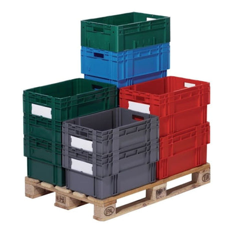 LA-KA-PE Swivel stacking container PP grey ( 9000446133 )
