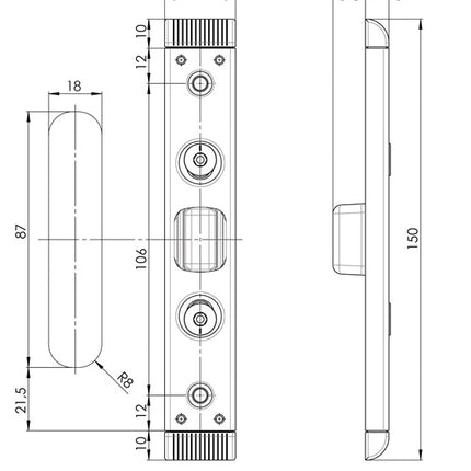 FUHR Parte di chiusura 59076 Catenaccio ( 3000254390 )