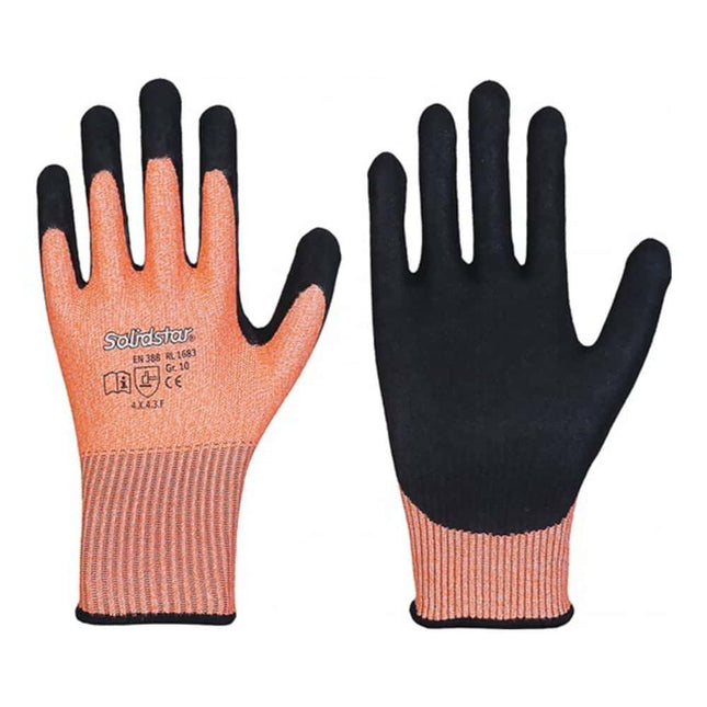 LEIPOLD Gant de protection contre les coupures Solidstar 1683 taille 9 orange/noir ( 4000391049 )