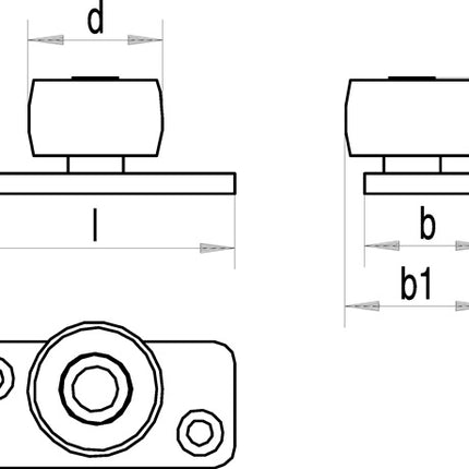 Rullo di guida HELM 459 PL in acciaio zincato, giallo ( 3000255960 )