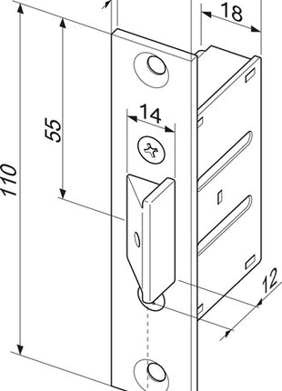 ASSA ABLOY mortise latch lock 807 24 ( 3000251396 )
