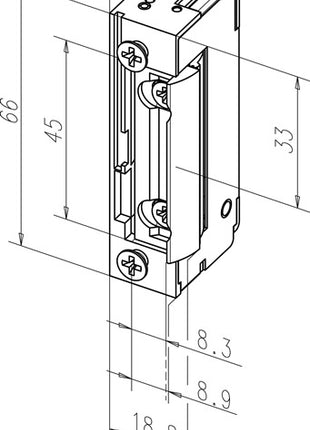 ASSA ABLOY Elektrotüröffner 118EY 10-24 V AC/DC ( 3000255038 )