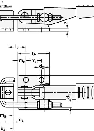 GANTER GN 851 steel ( 4601001912 ) fastener tensioner