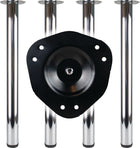 Set di gambe per tavolo BMB effetto acciaio inox 60 mm altezza 710 mm ( 3000273146 )