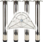 Set di gambe da tavolo BMB cromo lucido 60 mm altezza 870 mm ( 3000273147 )