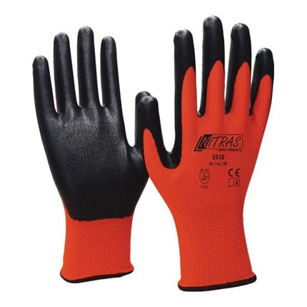 NITRAS Gant mousse de nitrile taille 9 rouge/noir ( 4000371245 )