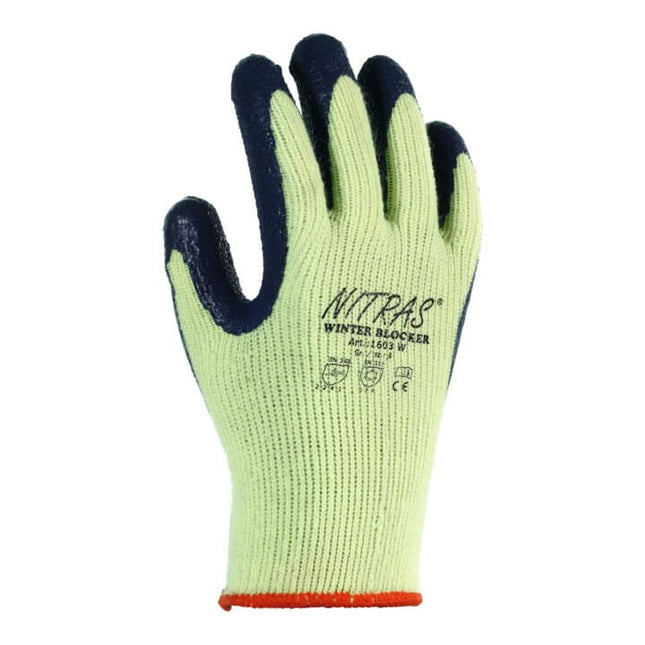NITRAS guanti antifreddo Winter Blocker taglia 10 giallo neon/blu ( 4000371551 )