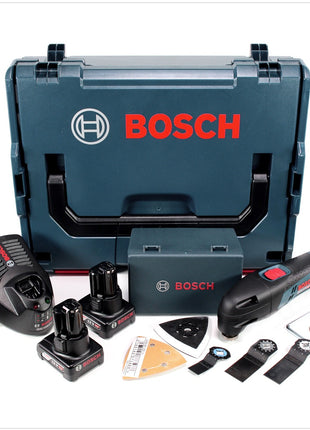 Bosch GOP 12V-Li Professional Akku Multi Cutter Multifunktionswerkzeug in L-Boxx + 2 x GBA 12 V 4,0 Ah Akku + 1 x GAL 1230 Ladegerät - Toolbrothers