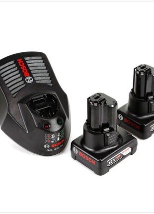 Bosch GOP 12V-Li Professional Akku Multi Cutter Multifunktionswerkzeug in L-Boxx + 2 x GBA 12 V 4,0 Ah Akku + 1 x GAL 1230 Ladegerät - Toolbrothers