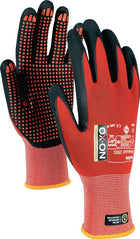 Guanti OX-ON Flexible Advanced 1901 taglia 10 nero/rosso ( 4000391344 )